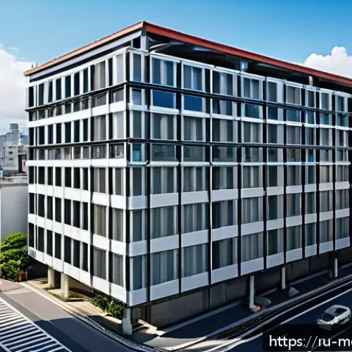 Home 32 현대건축물 내진 설계 기술 - A modern multi-story residential building in Tokyo equipped with advanced seismic dampers and shock ...